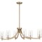 Quoizel Miccio Linear Chandelier 6 Lights Bronze Gold MIC638BGD - alternate 4